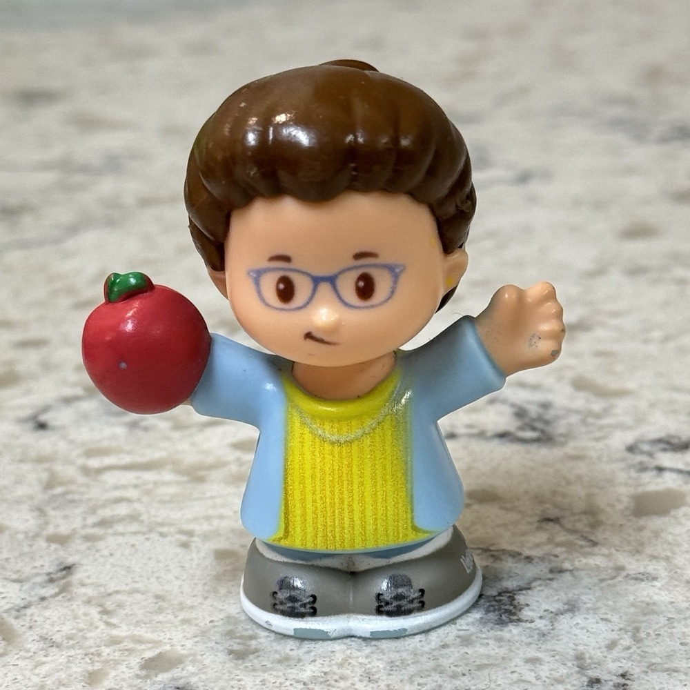 Fisher Price Little People Women Girl Teacher Librarian Apple Bun 2018 2019